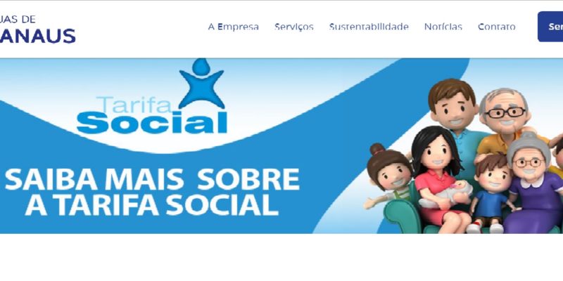 Após notificação da Ageman, Águas de Manaus ajusta site com informações sobre a Tarifa Social