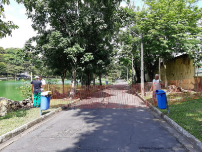 Prefeitura interdita trecho da pista de caminhada do Parque Lagoa Senador Arthur Virgílio Filho para reparos