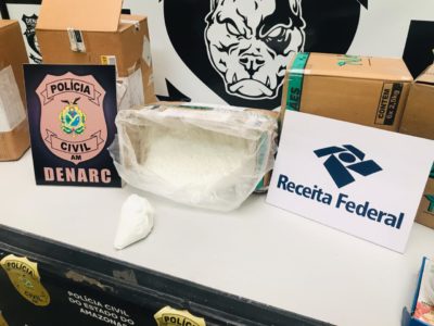 A operação foi realizada pela Receita Federal e Denarc da PC/AM.